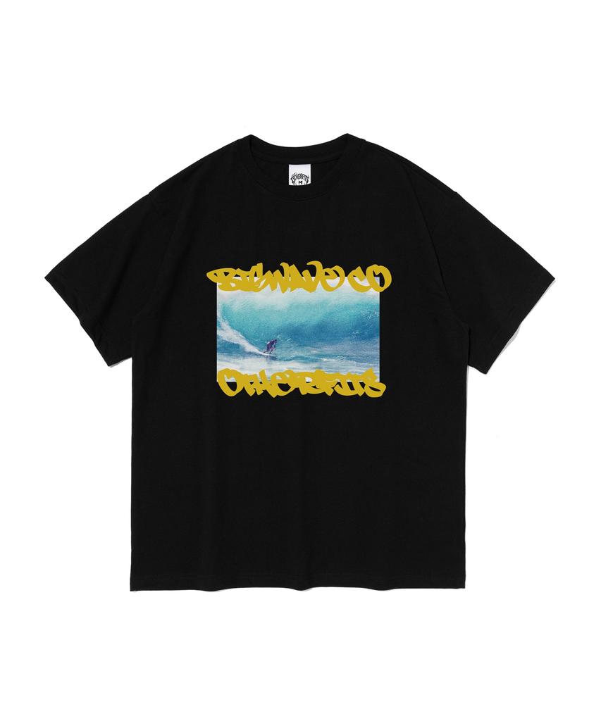 OTHERFITS Break A Wave Short Sleeve T-Shirt (Black)