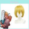 Man Denji Cosplay Wig Soft High Temperature Fiber Adjustable Head Size