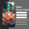 Orchid Flower Lotus Blooming Large Petals Tempered Glass Phone Case for Motorola Moto G85 G84 Edge 50 Fusion 40 Neo 30 Pro Cover