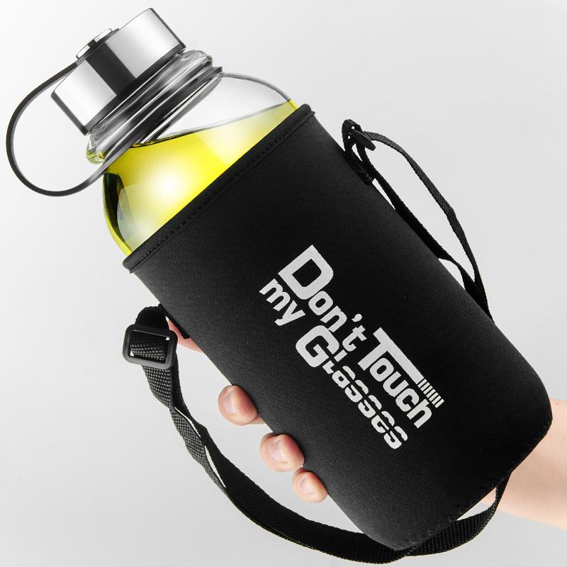 Large Capacity Glass Water Bottles Portable Leakproof Cup Outdoor Sports Camping Picnic Cycling Tour Drinking Bottle