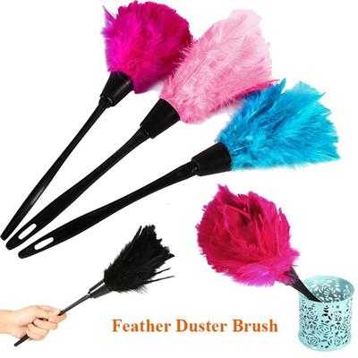 High Quality Anti-static Portable Cleaner Home Cleaning Plastic Handle Turkey Feather Duster