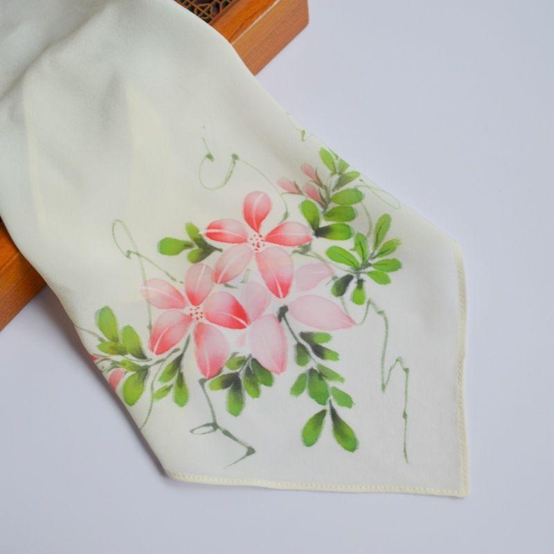 

Крепдешин Расписанный вручную Синий и Красный Носовой платок Китайский Древний Стиль Подарок для вытирания пота Танцы Пекинская опера Древний стиль Аксессуары для ципао