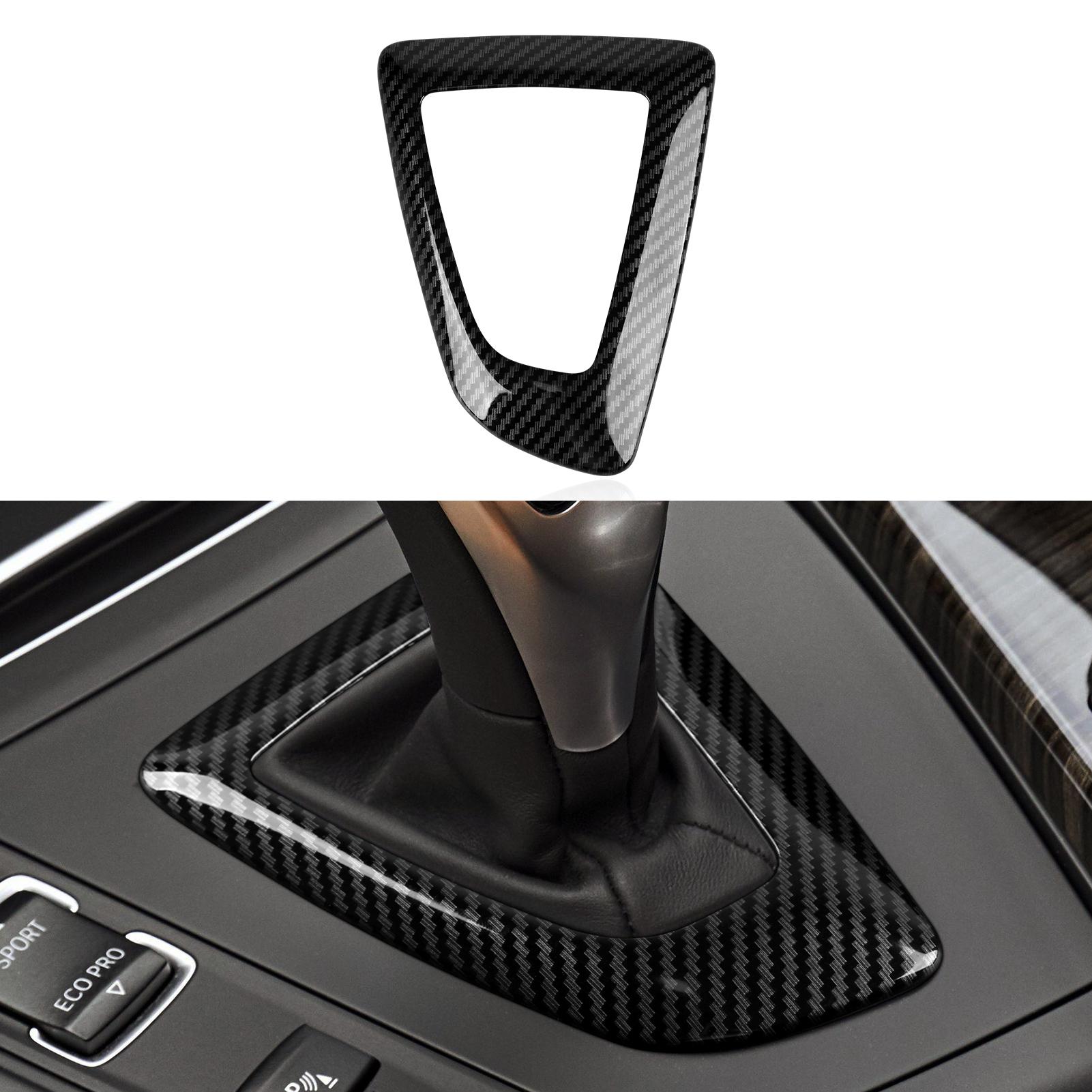 

For BMW F20 F21 F22 F23 F30 F31 F32 F33 F34 3gt F35 F36 Car Center Gear Shift Head Cover ABS Trim Panel Carbon Fiber Interior чорний