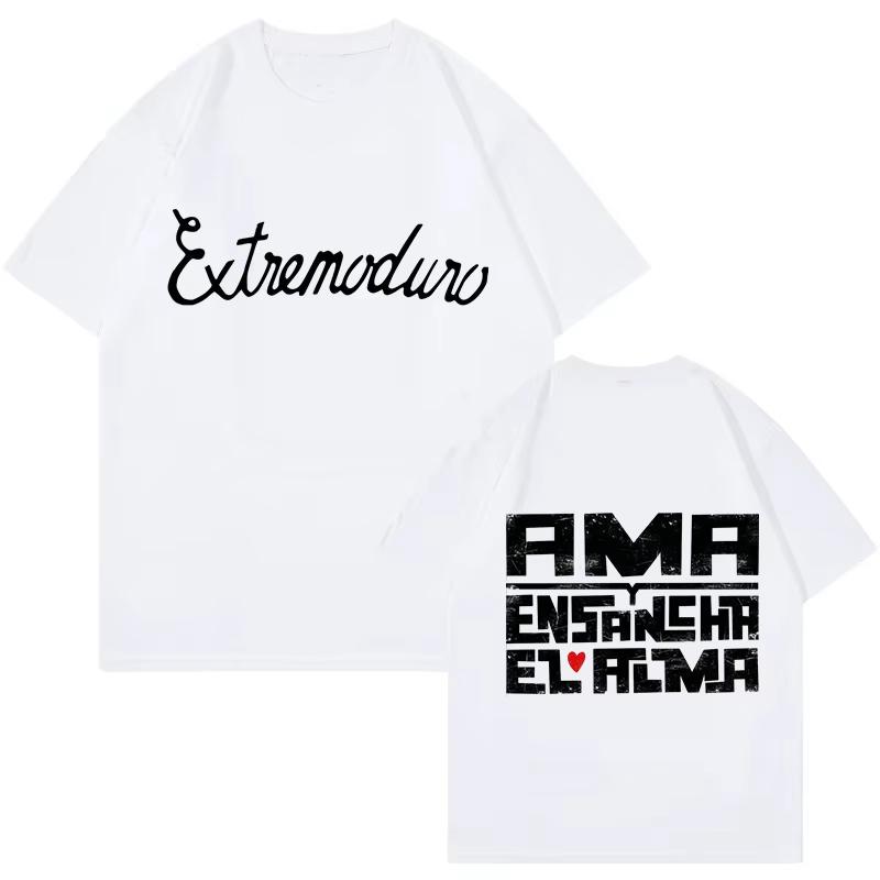 Unisex Fashion Rock Band Extremoduro Print Short Sleeve T Shirt Men Women Graphic Vintage TShirt Y2k Hip Hop Tees Tops Clothes