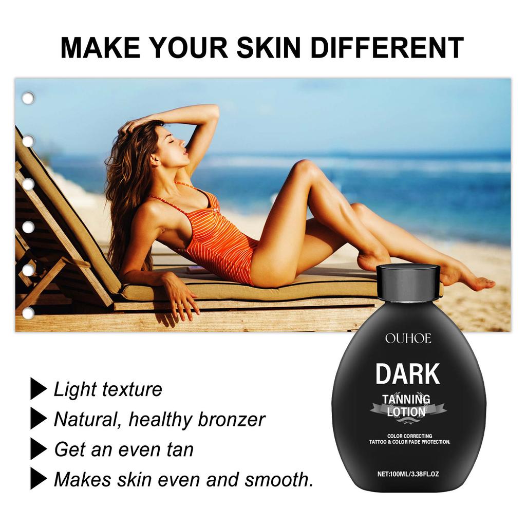 Tanning Accelerator Lotion Summer Bronzer Beach Sunbed Solarium Tanning Sunburn Repair Long Lasting Bronzing Self Tanner Cream