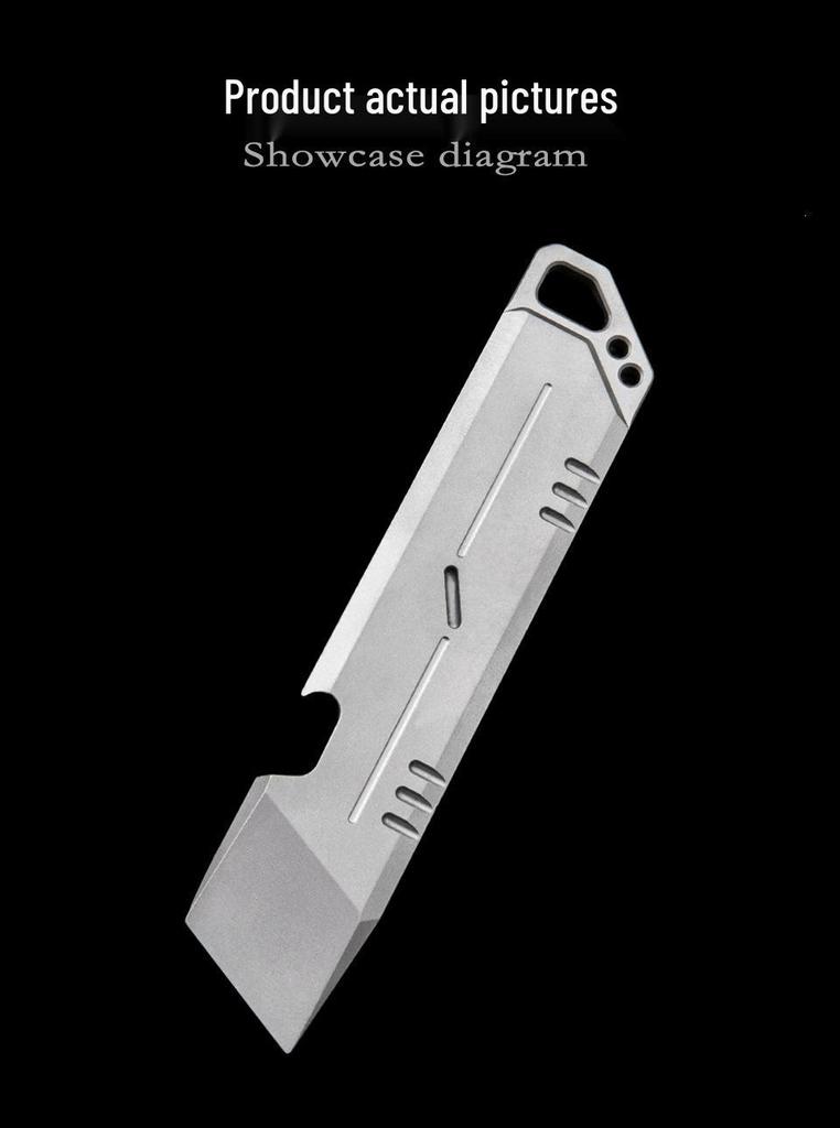 Multi-functional Titanium Alloy EDC Tool: Portable Pry Bar & Screwdriver for Outdoor Emergencies