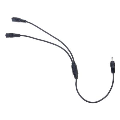1 To 2 Way Power Splitter Cable 3.5mmx1.35mm 1 Male To 2 Female Adapter Cord for CCTV Camera LED Light Strips 35cm