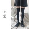 Japanese-Style White Silk Bow Knee-High Stockings