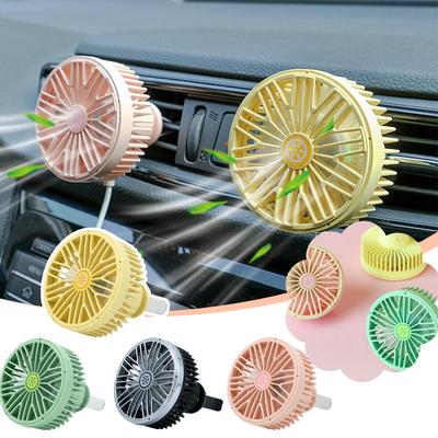 Auto Air Outlet Fan 2in1 Umgebungs Licht Starke Wind Kraft Fan Zubehör Innen Einfach Tragen Automotive Schaffen Atmosphäre Wa G5K8