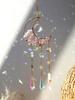 Natural Amethyst Green Crystal & Rose Quartz Moon Hourglass Star Sun Catcher Pendant