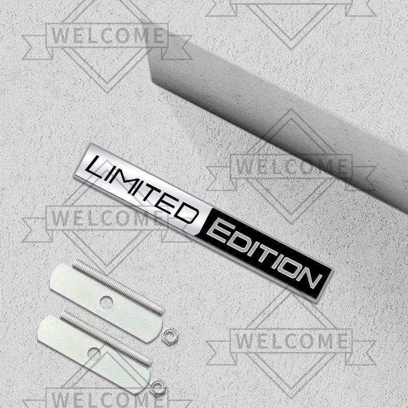 3D Car Stickers Limited Edition Grille Emblem Auto Body Badge Trunk Decal For Toyota Fiat Honda Skoda Peugeot Nissan Accessories