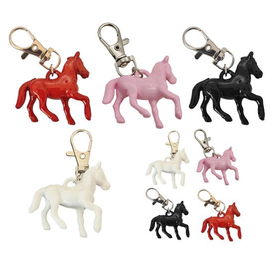 1/4Pcs Keychain Pendant Mini Horse Design Christmas Ornament with Hanging Loop DIY Jewelry Accessories