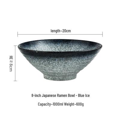 8-inch Japanese Ceramic Ramen Bowl