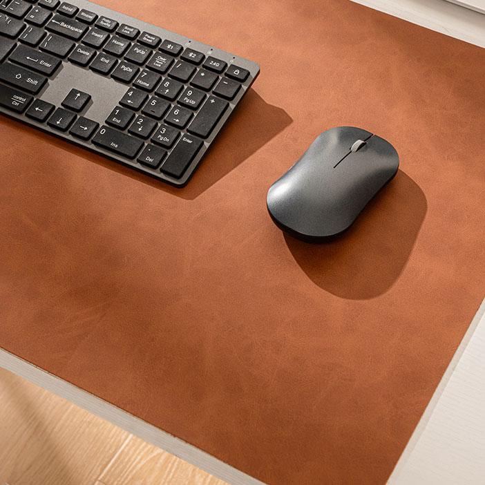 Leather Desk Mat – Extra Large Waterproof Mouse Pad & Keyboard Pad Non-Slip PU Leather Desk Blotter Table Protector  Home Office Supplies