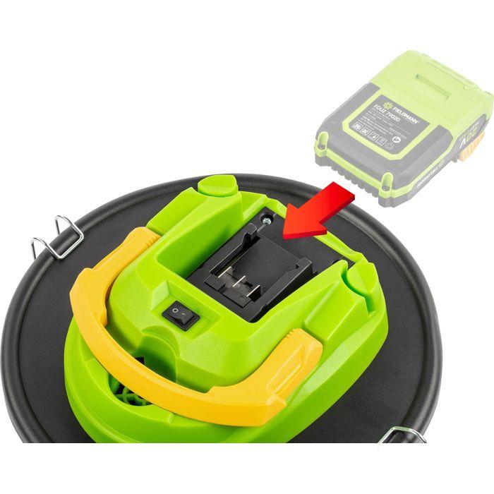 Aspirateur à cendres sans fil - FIELDMANN - 20V - Filtre HEPA lavable - Batterie et chargeur non inclus