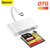 3 In 1 Type-C To SD/TF/CF Memory Card Reader SD Card Adapter Driver Free CF SD TF Compact Camera Card Reader for iPad iPhone 16