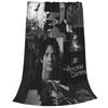 The Vampire Diaries Damon Salvatore Coperta Flanella Divertente Calda Coperte Plaid per Copriletto Primavera/Autunno