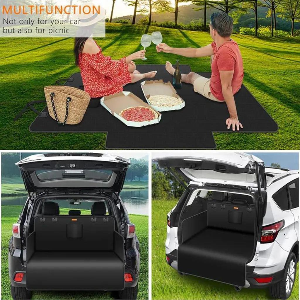 Waterproof Non-Slip Car Trunk Protector, SUV Cargo Liner for Pets Travel, Camping Picnic Dog Car Mat Auto Interior Supplies