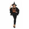 Halloween adult horror show costumes, jack-o-lantern witches, evil witches, star print dresses