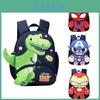 Mochila Infantil Fofa de Dinossauro Homem-Aranha para Meninos e Meninas Pré-Escola