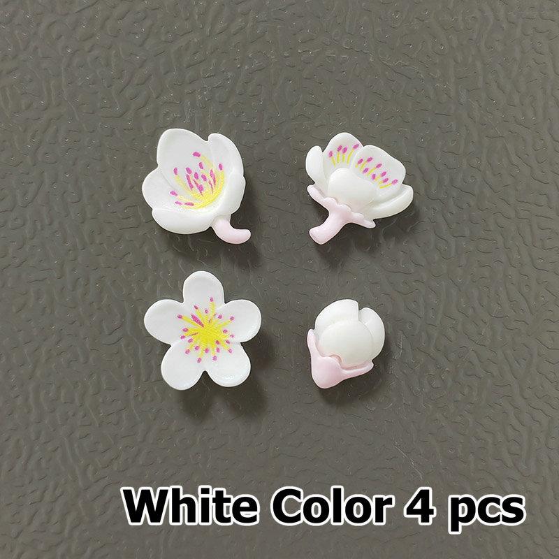 4/12pcs Fridge Magnets Blossom Cherry Flower Pastoral Cute Refrigerator Magnetic Sticker Message Whiteboard Sticker