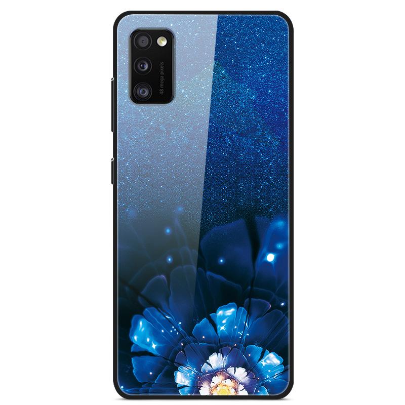 Para Samsung A41 Funda A31 A71 A51 Cristal Templado Cubiertas Traseras Rígidas Para Samsung Galaxy A51 Fundas de Teléfono Fundas Protectoras Coque A 41