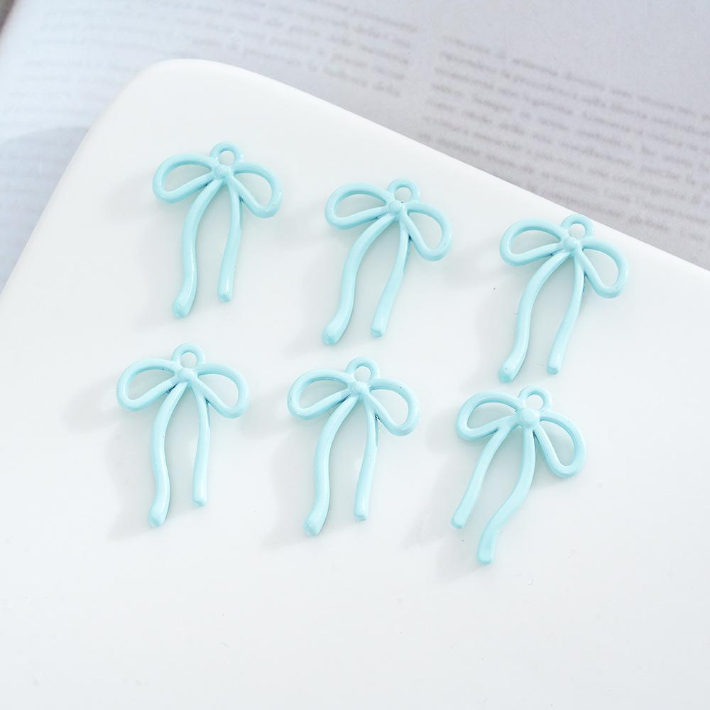 Alloy Streamer Bow Pendant Pendant Jewelry Diy Handmade Bracelet Necklace Pendant Accessories Material