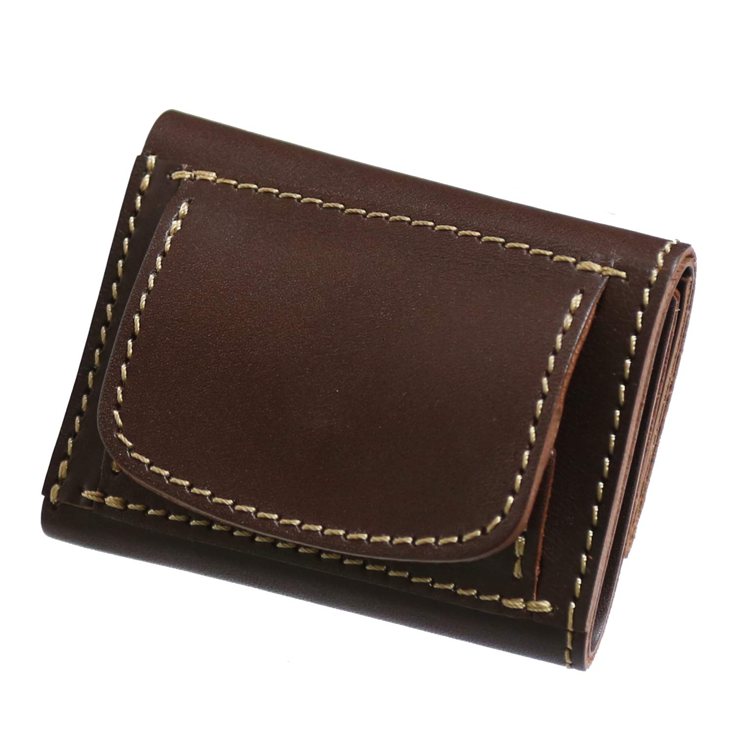 

Мини-кошелек Trifold Original Tochigi Leather Made in Japan Натуральная кожа Chocolate [PORCO ROSSO] [sokunou] шоколадный