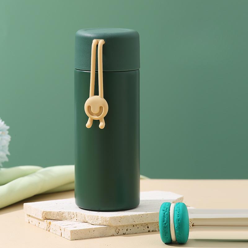 

Симпатичная термокружка, высококачественная кружка для воды из нержавеющей стали с надписью, свежий и простой, портативный студенческий чайник 260ml