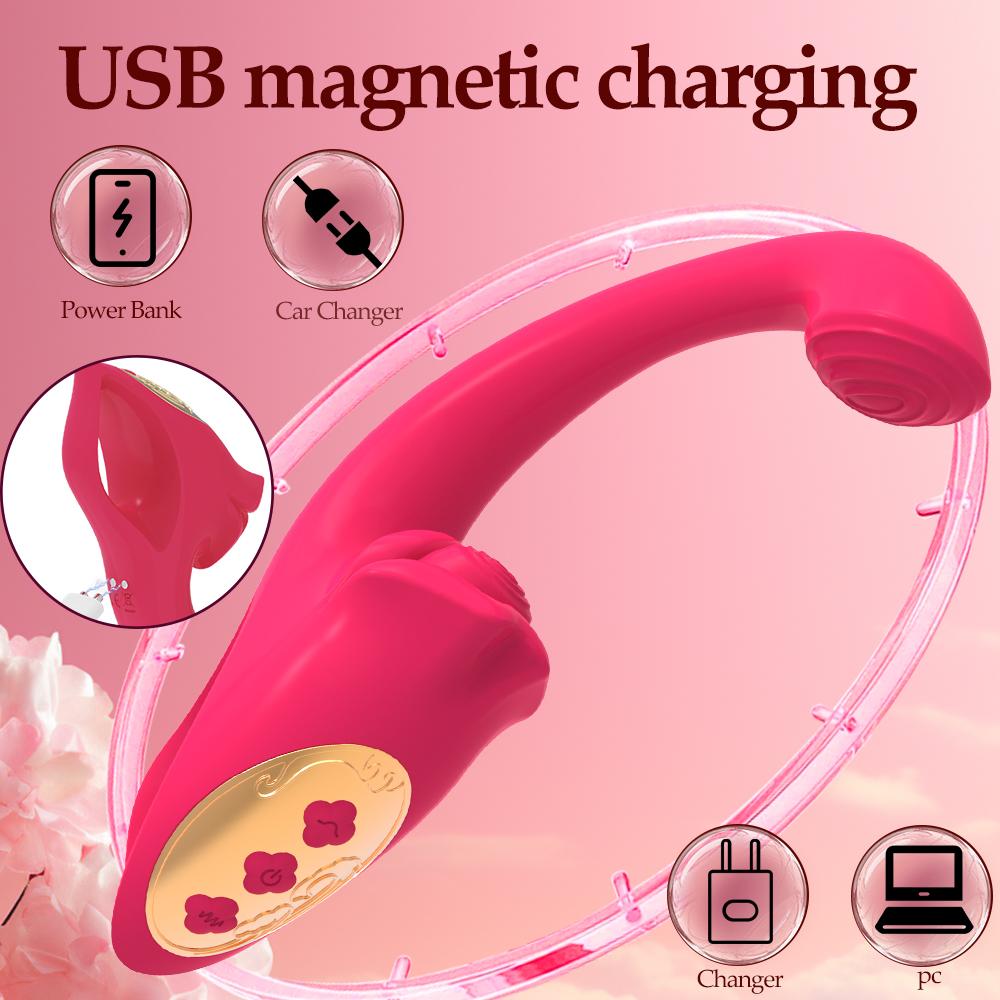 Tongue Vibrator for Clitoris Women Vacuum Stimulator Oral Nipple Clit Sucker G Spot Dildo Female Adults Sex Toys