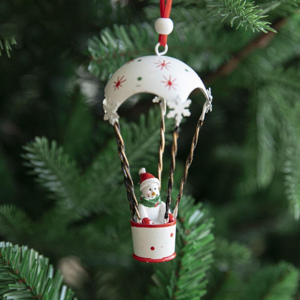 Hot Air Balloon Xmas Ornament Ball Creative Xmas Decor Christmas Hanging Decoration  New Year Party