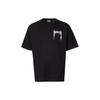 T Shirts Men's Black Crew Neck Moderate 80701321