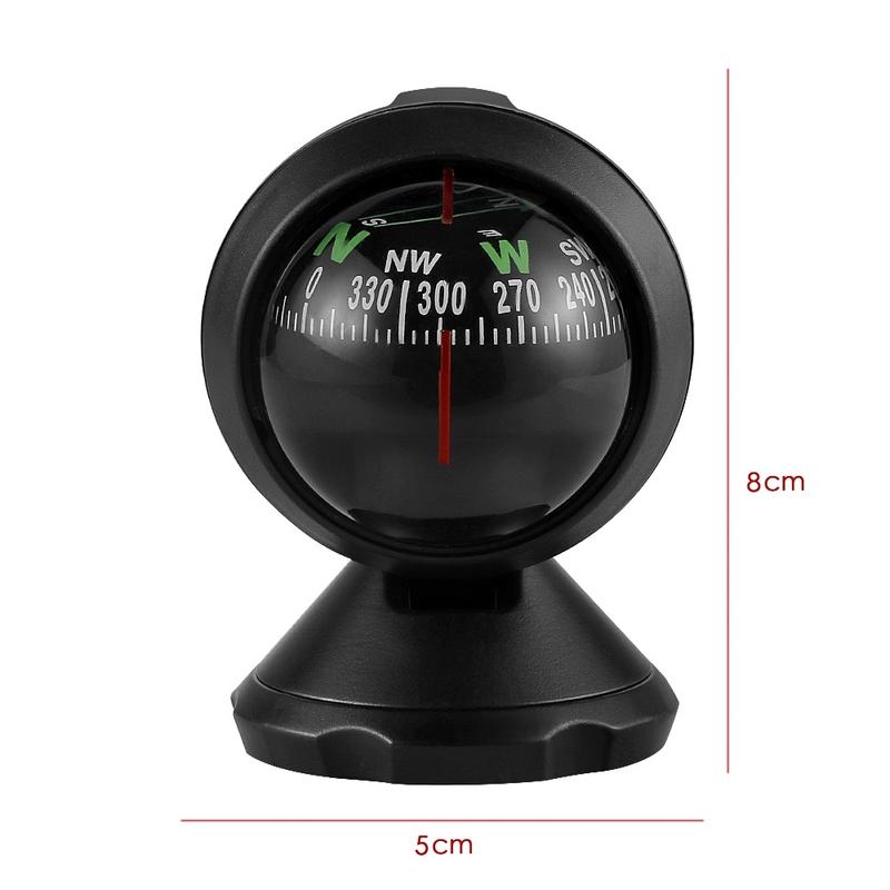 Car Ornaments Plastic Navigation Compass Ball Automobile Vehicle Interior Decor Outdoor Direction