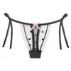 One Limitation Set of Ribbon Thongs and Sexy PTS118S3 of Women's 3-Piece Panties, Underwear, (Set 3, A)