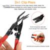 Plastic Clip Removal Tool 19Pcs Trim Set with Pick & Tool, Sticker Scraper, Automotive Car Modification Panel Pry for Door Stereo, Fastener
