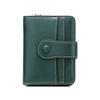New Anti-magnetic Short Wallet Multi-function Zipper Buckle Wallet Retro Women's Change Bag
