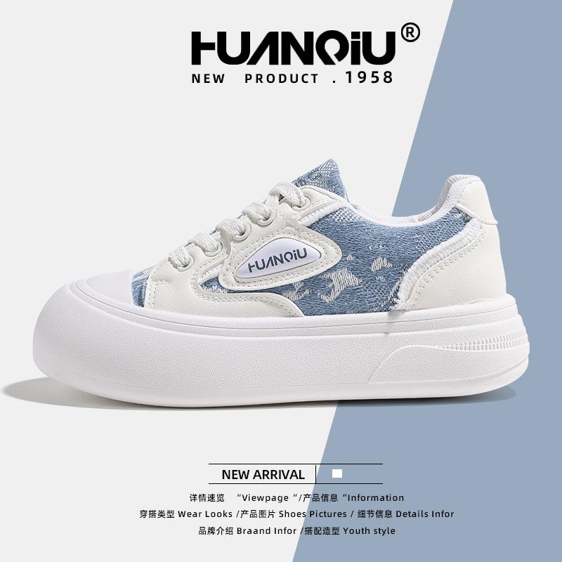 

Женские белые туфли на глобальной платформе KMXFX80159 весенние и весенние новые туфли с неглубоким вырезом, универсальные туфли, повседневные кеды для женщин 40