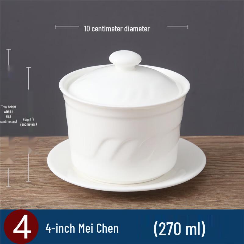 Zhao Ran Ceramic Double Boiler Stew Pot with Lid