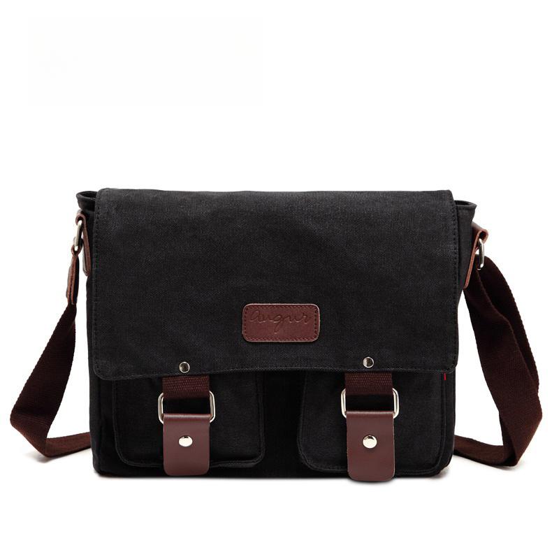 Neue Mode Dicke Wachsleinwand Herren Schultertasche Messenger Bag Herren Umhängetasche Vintage Männlich Freizeit Sling Bag Lässig Junge