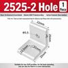 Flat Shape Aluminum Angle Bracket Solid Body Right Angle Bracket  For Workbench Build