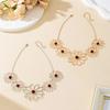 Strip Luxury Atmosphere Sticker Neck Collarbone Necklace Flower Splicing Temperament Atmosphere Banquet Ball Hot Sale
