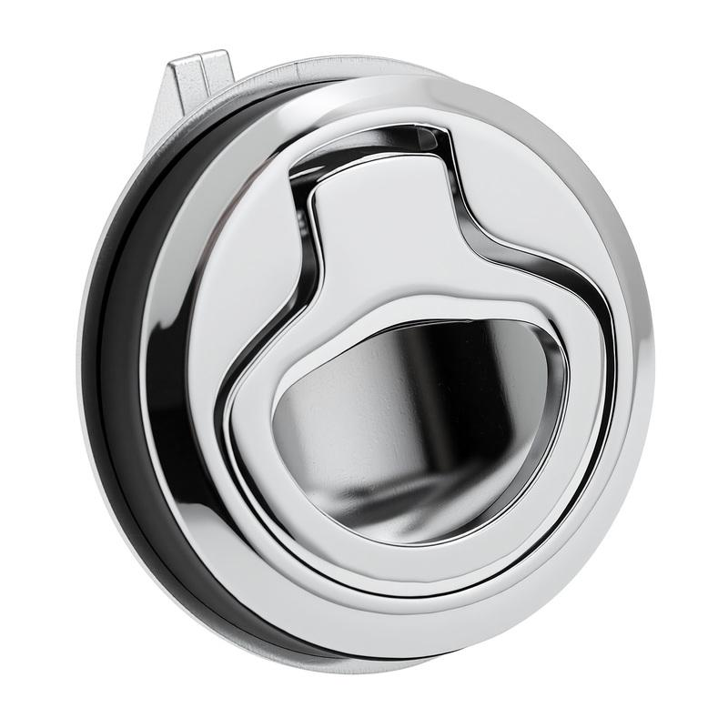 2/4pc Round Flush Pull Slam Latch Hatch Locker Lift Handle Latch Lock Marine Hardware Door Replacement Parts For Boat Yacht Deck