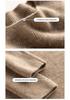 Women's Cashmere Knit Half-High Neck Sweater - Versatile Autumn/Winter Base Layer Top