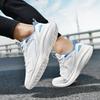 Autumn New Microfiber Leather Waterproof Sports Shoes Leather Surface Lightweight Soft Sole Shock Absorption Running Shoes Casual Shoes