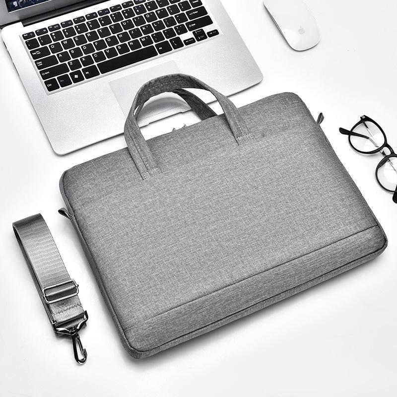 

TS JYL laptop bag,15.6 Inch Laptop Handbag Business Waterproof Crossbody Bag OneSize сірий