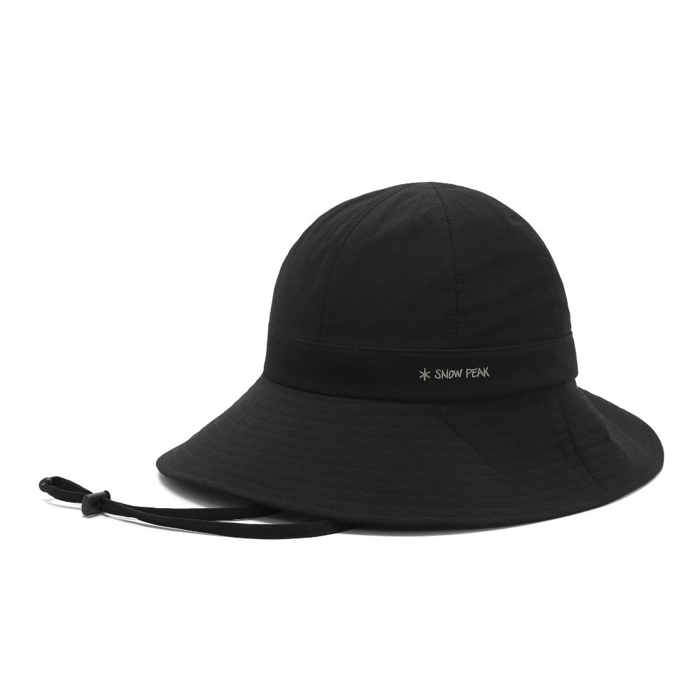 SNOWPEAK APPAREL Ecco Taslan 7-Panel Wide Hat (S26Mufbh72) Black