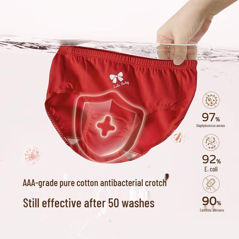 Labby Auspicious Red Children's Underwear 3-Pack
