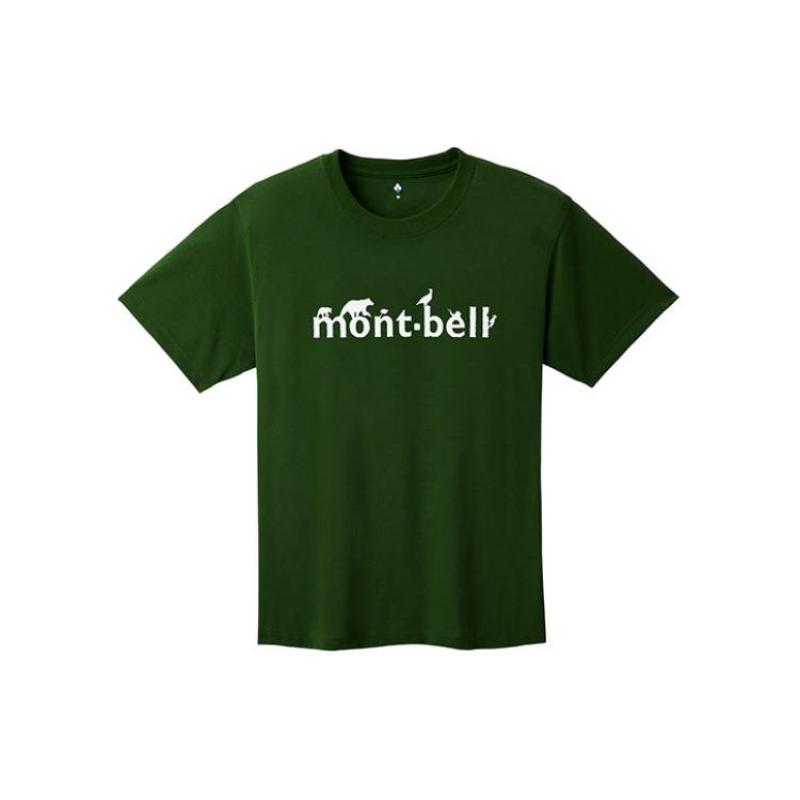 Футболка с коротким рукавом и круглым вырезом с монограммным принтом MONTBELL Унисекс XL 5180₽