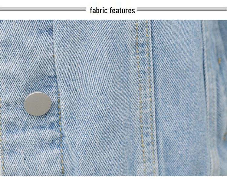 2026 Spring Korean-Style Detachable Sleeve Casual Jacket/Vest - Niche Design Denim Top