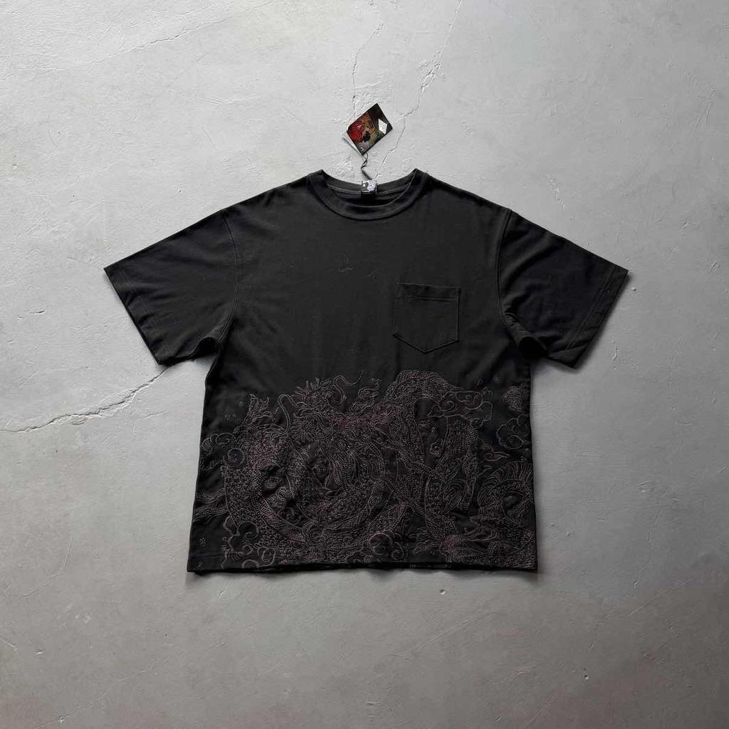 RogueWave High Quality T-shirt New Trend Casual Loose Embroidered Pattern Short Sleeve Tee